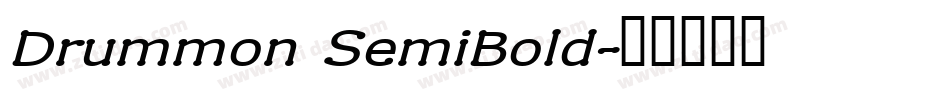 Drummon SemiBold字体转换
